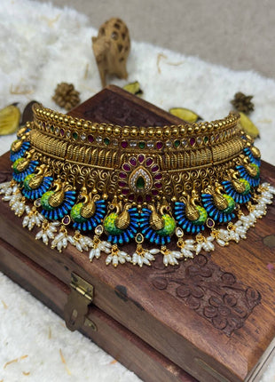Temple With Choker Necklace Jewellery
