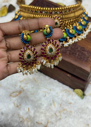 Temple With Choker Necklace Jewellery