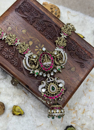 Temple with Diamond look Stone