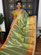 Katan With Lace Work Border