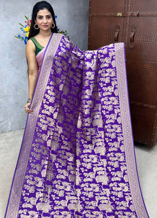 Pure Georgette Banarasi