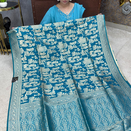 Pure Georgette Banarasi