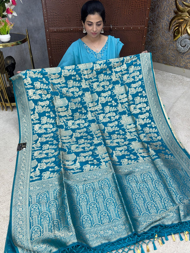 Pure Georgette Banarasi
