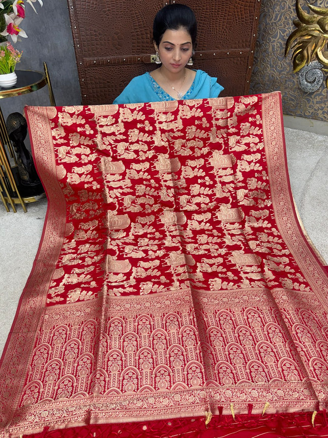 Pure Georgette Banarasi