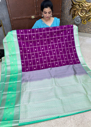 Premium Kanchi Silver Zari
