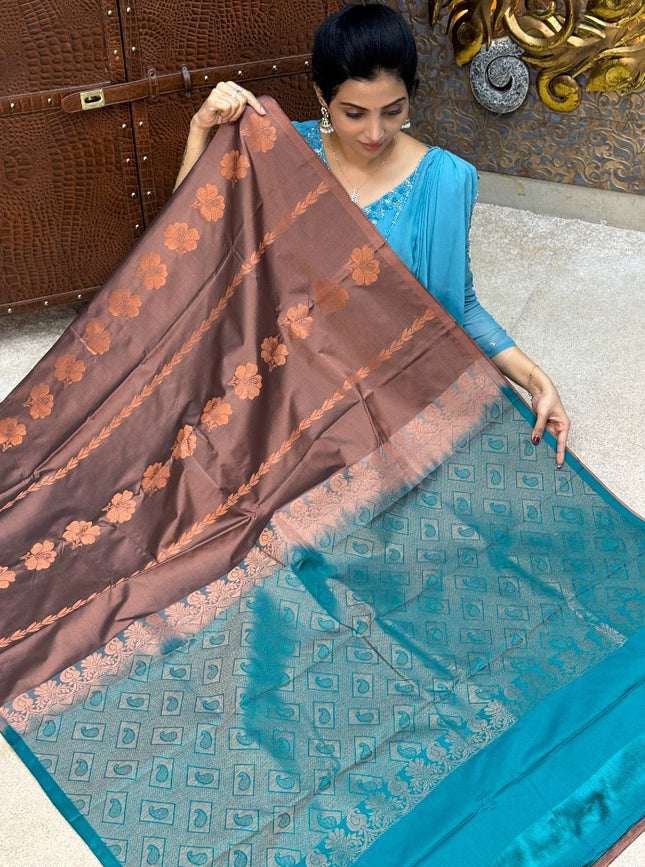 Border Less Kanchi Silk