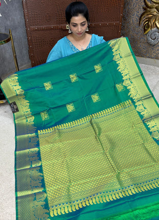 Premium Kanchi Gold Zari Pallaku Design