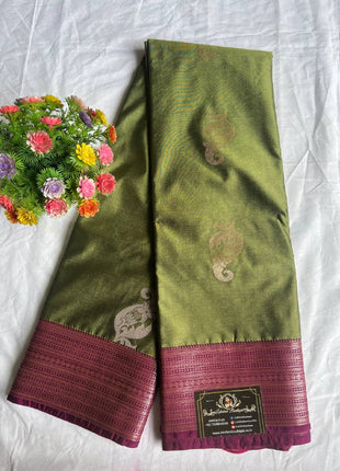 Premium Kanchi Silver Zari
