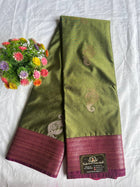 Premium Kanchi Silver Zari
