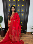 Chinnon Blended Linen With Hand Embroidery