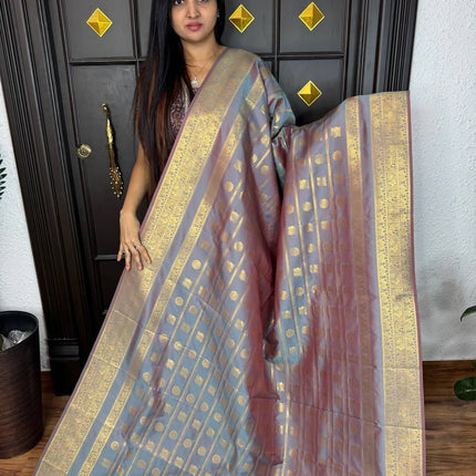 Kanchi Silk Gold Zari