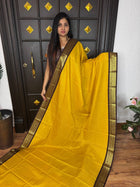 Vaira Oosi Gold Zari  Coffee Brown Border