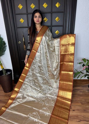 Kanchi Silk With Rich Embroidery Work