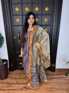 Pure Maheshwari Silk Suit (Stitched)