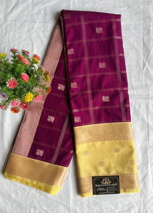 Premium Kanchi Silver Zari