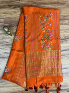 Chinnon Blended Linen With Hand Embroidery