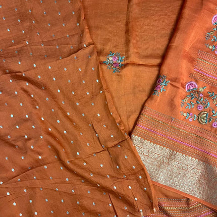 Chinnon Blended Linen With Hand Embroidery