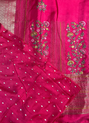 Chinnon Blended Linen With Hand Embroidery