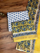 Pure Maheshwari Silk Suit ( Unstitched)