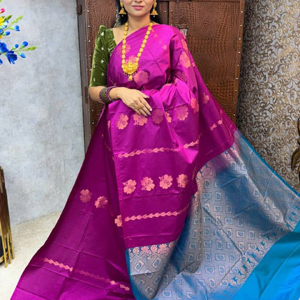 Border Less Kanchi Silk