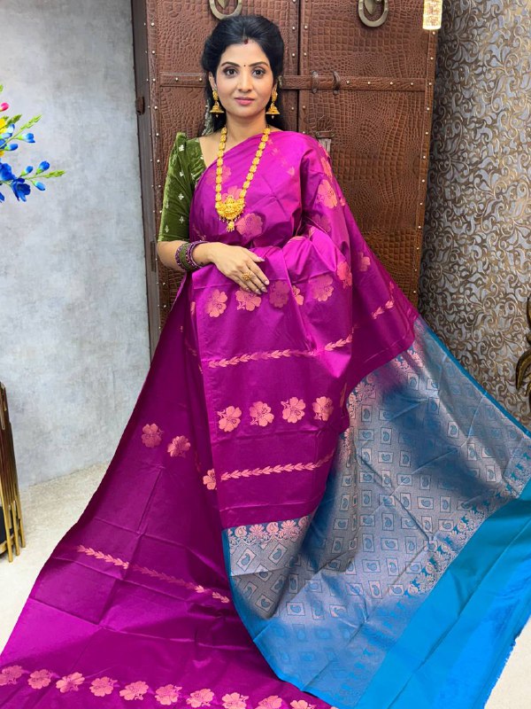 Border Less Kanchi Silk