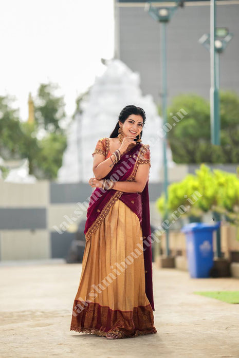 Lehenga is Free Size (Semi Stitched )