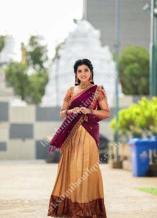 Lehenga is Free Size (Semi Stitched )
