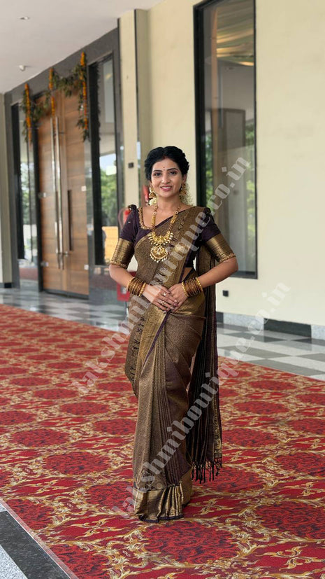 Premium Kanchi Gold Zari