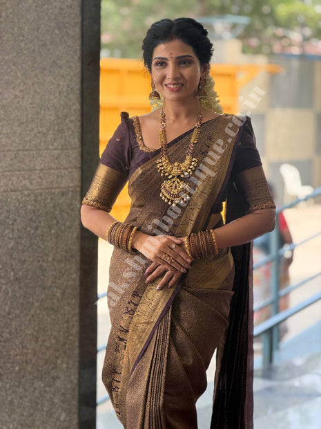 Premium Kanchi Gold Zari