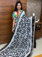 Dola Silk with Lace Border