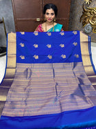 Premium Kanchi Gold (Peacock Blue Colour) Zari