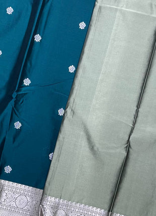 Kanchi Silk Silver Zari