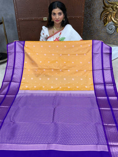 Premium Kanchi Silver Zari