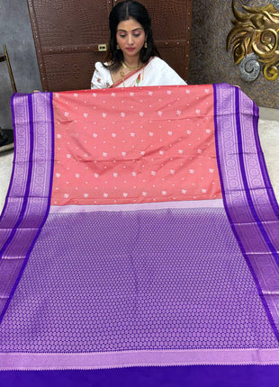 Premium Kanchi Silver Zari