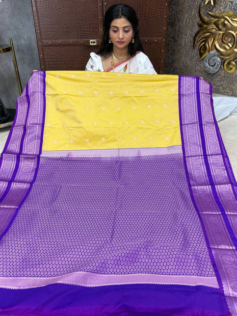 Premium Kanchi Silver Zari