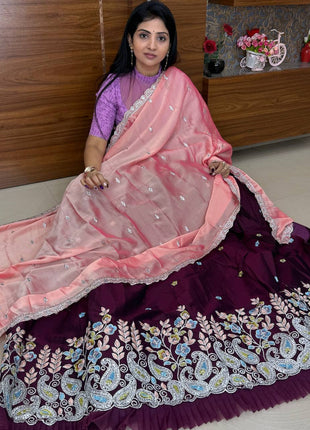 Lehenga is Free Size (Semi Stitched )