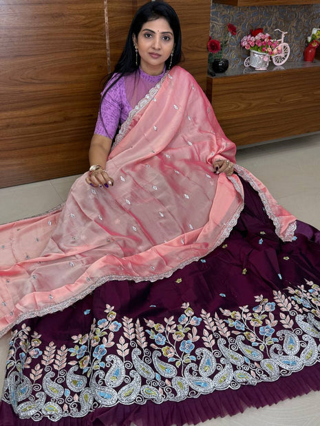 Lehenga is Free Size (Semi Stitched )