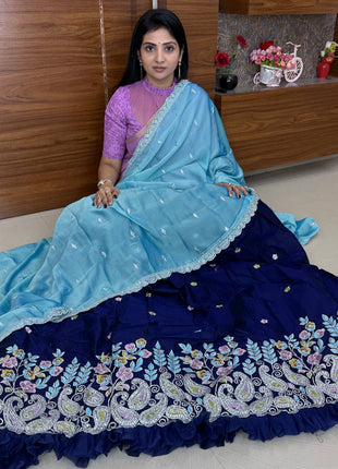 Lehenga is Free Size (Semi Stitched )