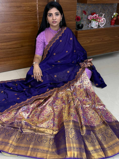 Lehenga is Free Size (Semi Stitched )