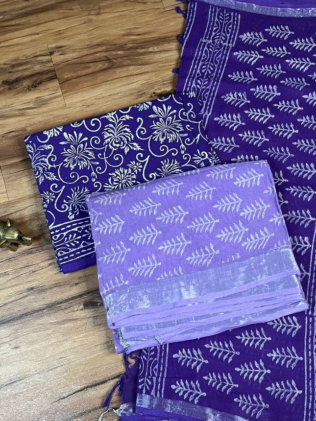 Linen Cotton Suit (Unstitched)