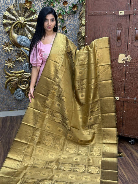Premium Kanchi Gold Zari