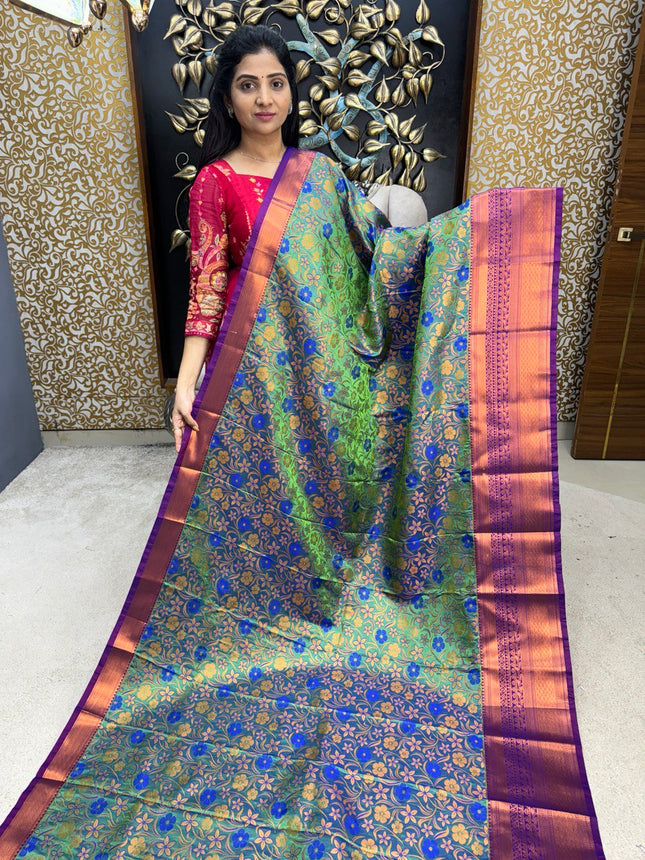 Triple Shade Kanchi Silk