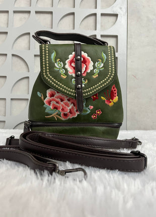 Floral Embroidered Handbag