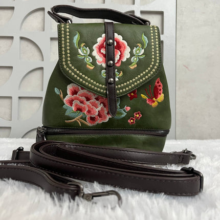 Floral Embroidered Handbag