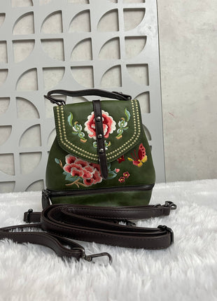 Floral Embroidered Handbag