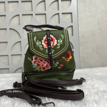 Floral Embroidered Handbag