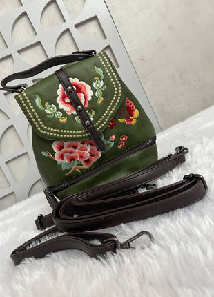 Floral Embroidered Handbag