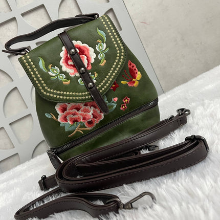 Floral Embroidered Handbag