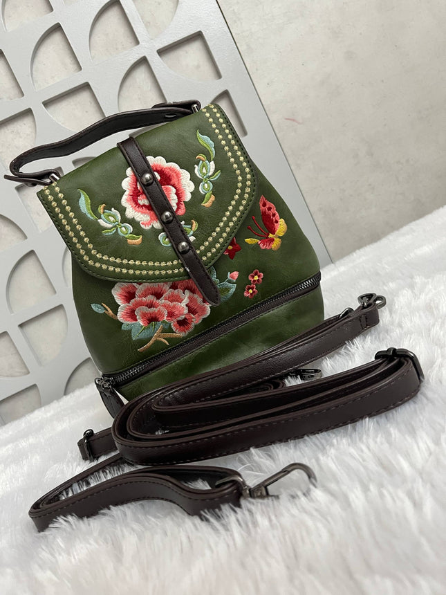 Floral Embroidered Handbag