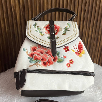 Floral Embroidered Handbag